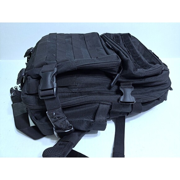 WOLFpak 45L Backpack Black Camping Hiking Gym Military Molle Hook Loop Wolfpack - Picture 4 of 16